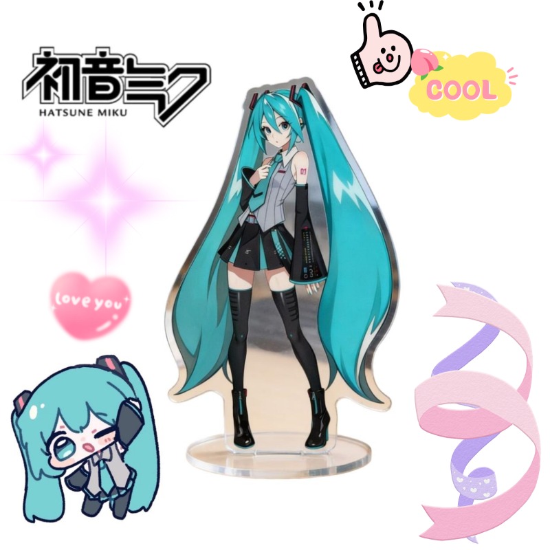 Anime Cosplay Cute - Hatsune Miku 10cm Standee Akrilik Karakter