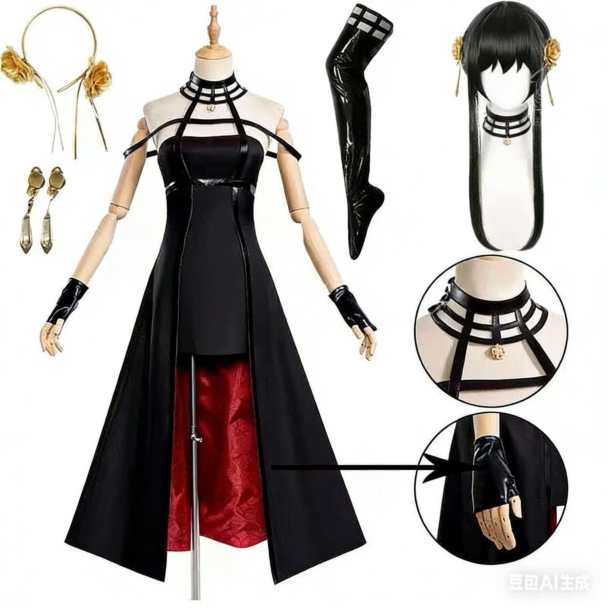 Anime Cosplay Yor - Kostum Cosplay Yor Forger Ikat Kepala