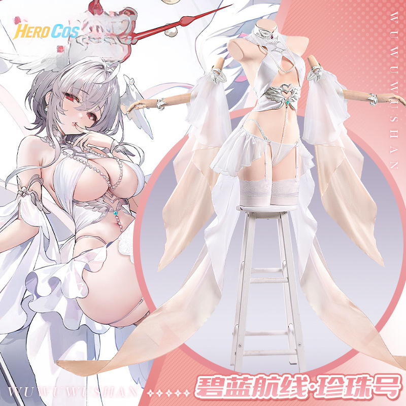 Anime Cosplay Girl - Azur Lane USS Pearl Kostum Cosplay
