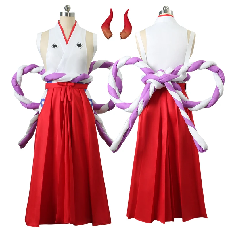 Anime Cosplay Nico Robin - Set Rompi dan Celana Kimono Anime