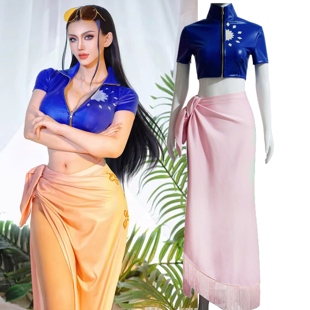Anime Cosplay Nico Robin - Anime Nico Robin kostum Cosplay atas