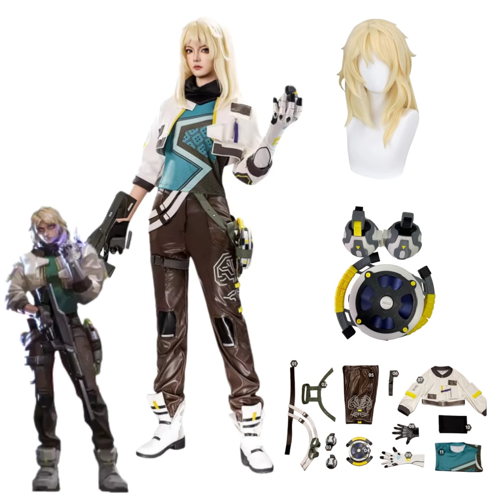 Anime Cosplay Clothes - Kostum Cosplay Deadlock VALORANT, Pakaian Kostum