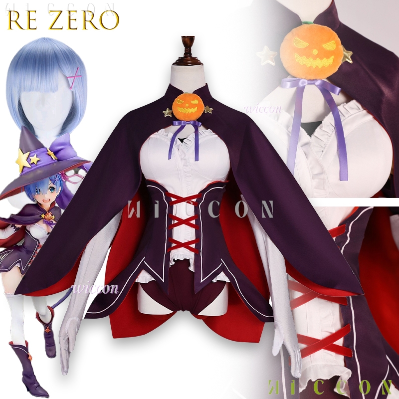 Re Zero Rem Wig - Kostum Cosplay Rem dari Re:Zero -