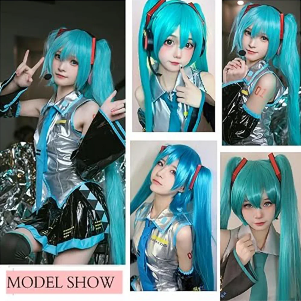 Anime Cosplay Long Hair - Wig Cosplay 2026 Panjang 95cm Biru