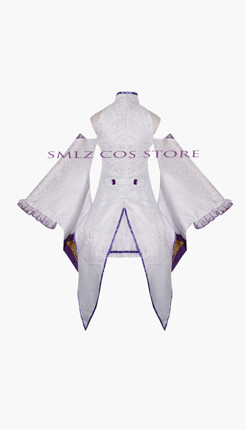 Kostum Cosplay Emilia Anime Re - Anime Cosplay Wigs ulasan dan harga