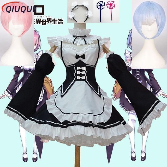 Anime Re: Nol Kara Hajimeru Is - Re Zero Rem Wig ulasan dan harga