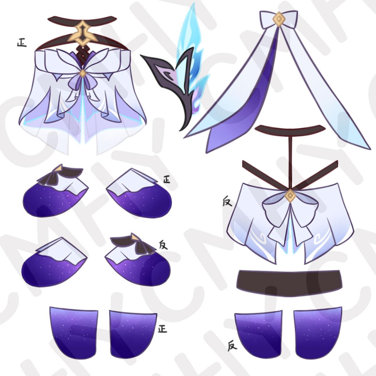 Boneka Genshin Impact Skirk Ca - Anime Cosplay Clothes ulasan dan harga