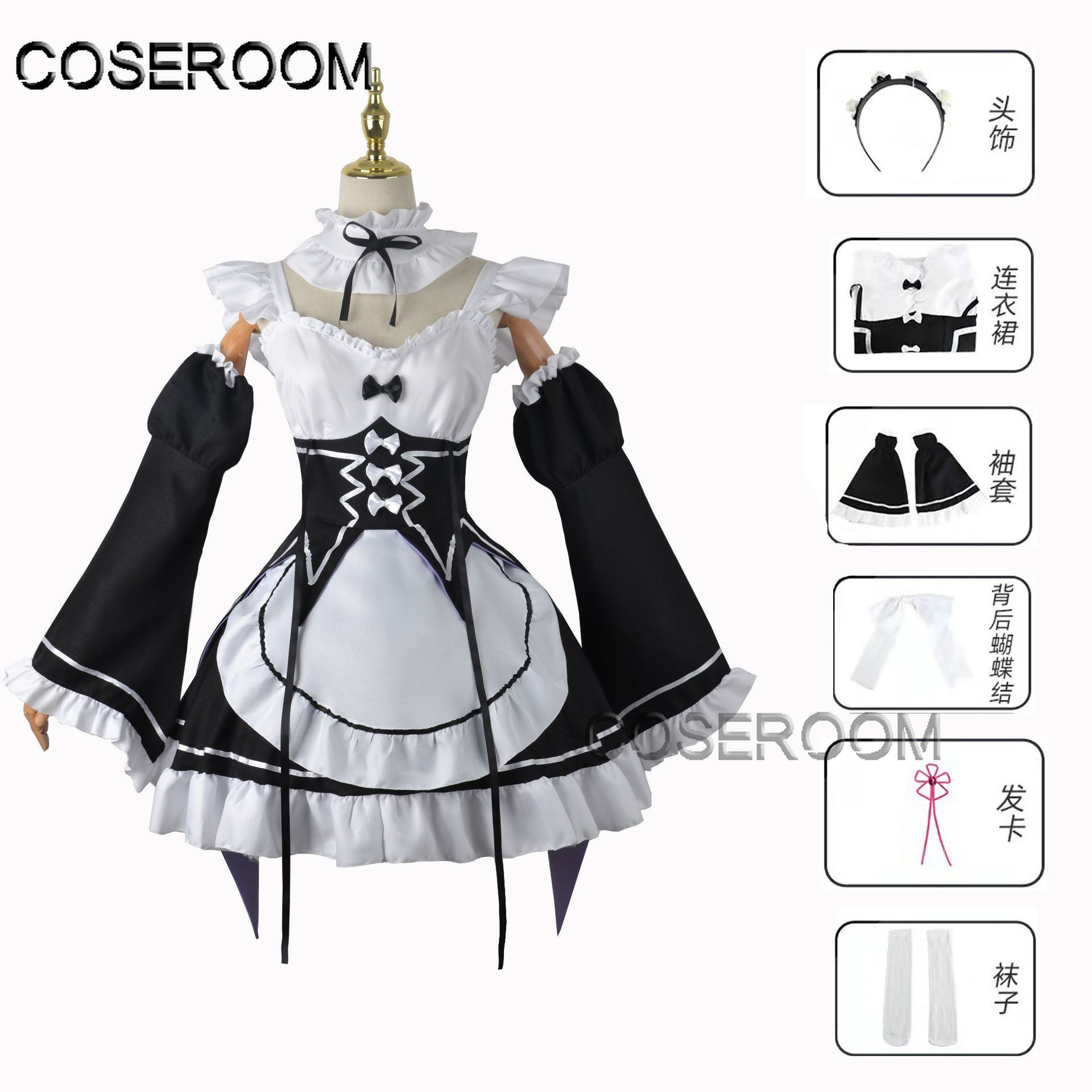 Re Zero Kara Hajimeru Isekai S - Re Zero Rem Wig ulasan dan harga