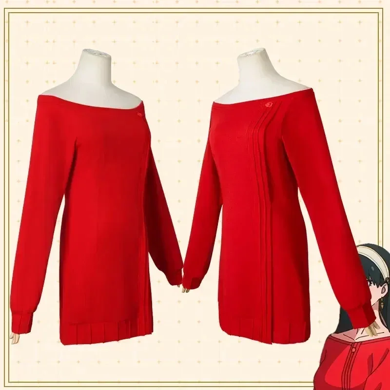 Yor Forger Cosplay Sweter Raju - Anime Cosplay Yor ulasan dan harga