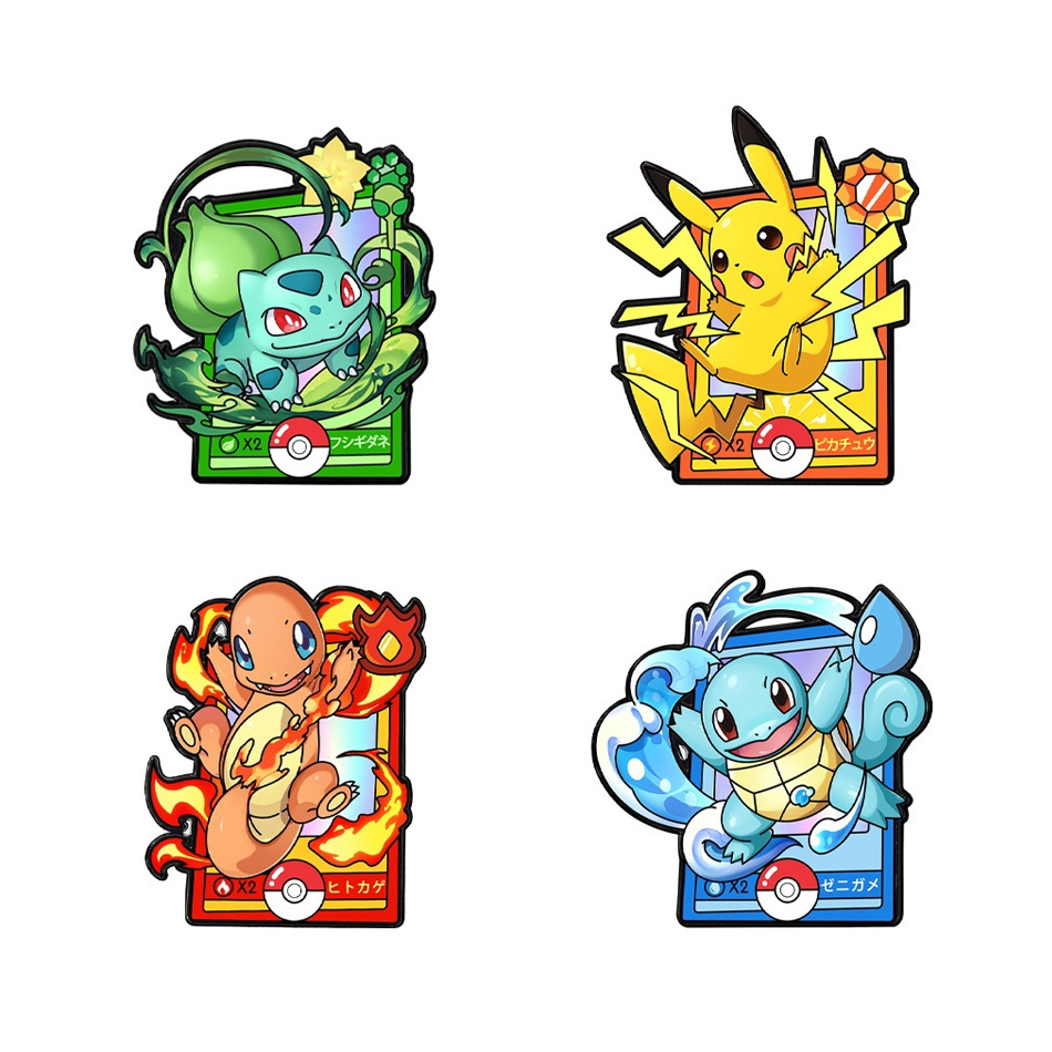4 Buah Set Pin Enamel Pokemon, - Anime Cosplay Pokemon ulasan dan harga