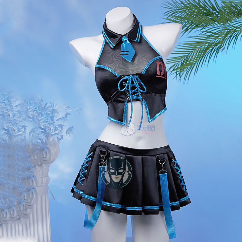 Kostum Cosplay Anime Game Miku - Anime Cosplay Girl ulasan dan harga