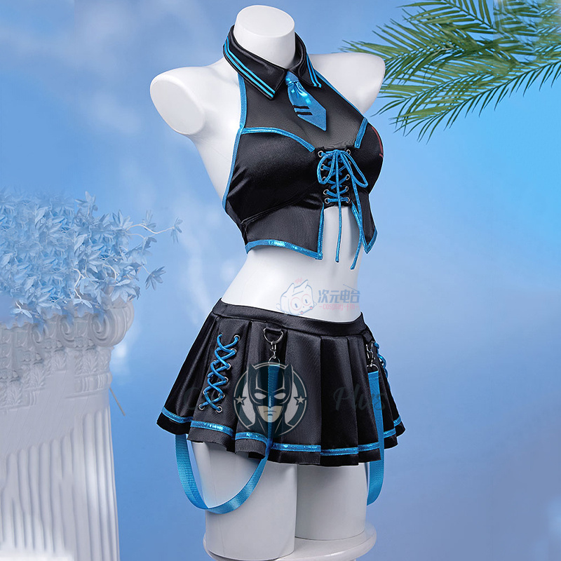 Kostum Cosplay Anime Game Miku - Anime Cosplay Girl ulasan dan harga