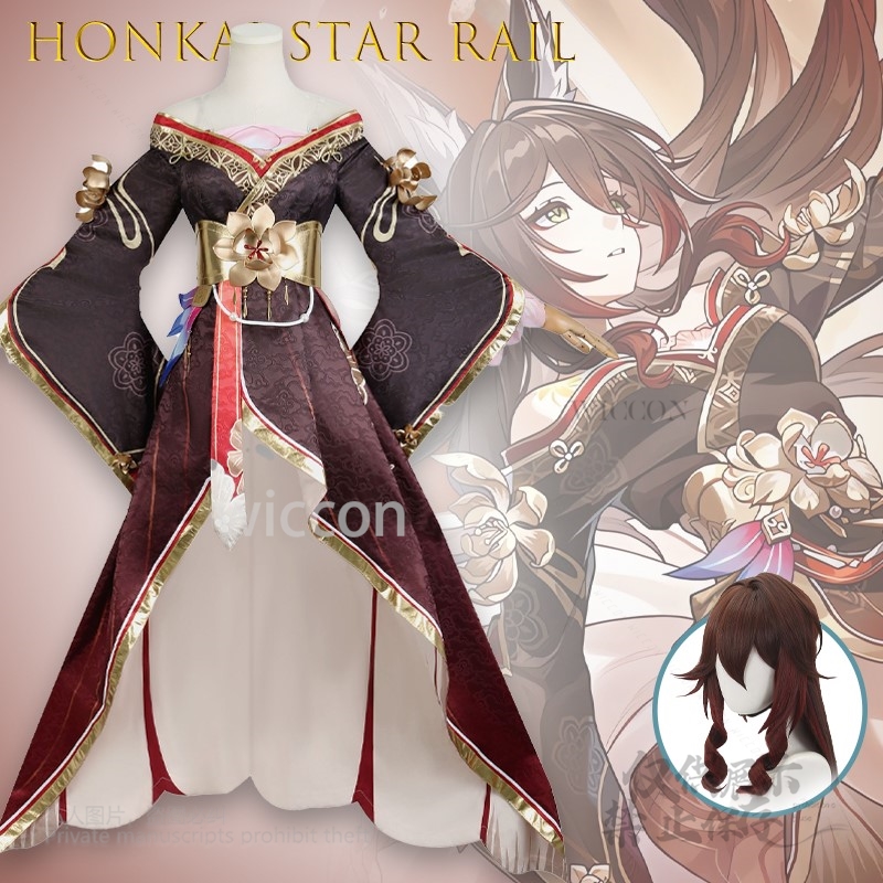 Kostum Cosplay Game Honkai Sta - Anime Cosplay Wigs ulasan dan harga