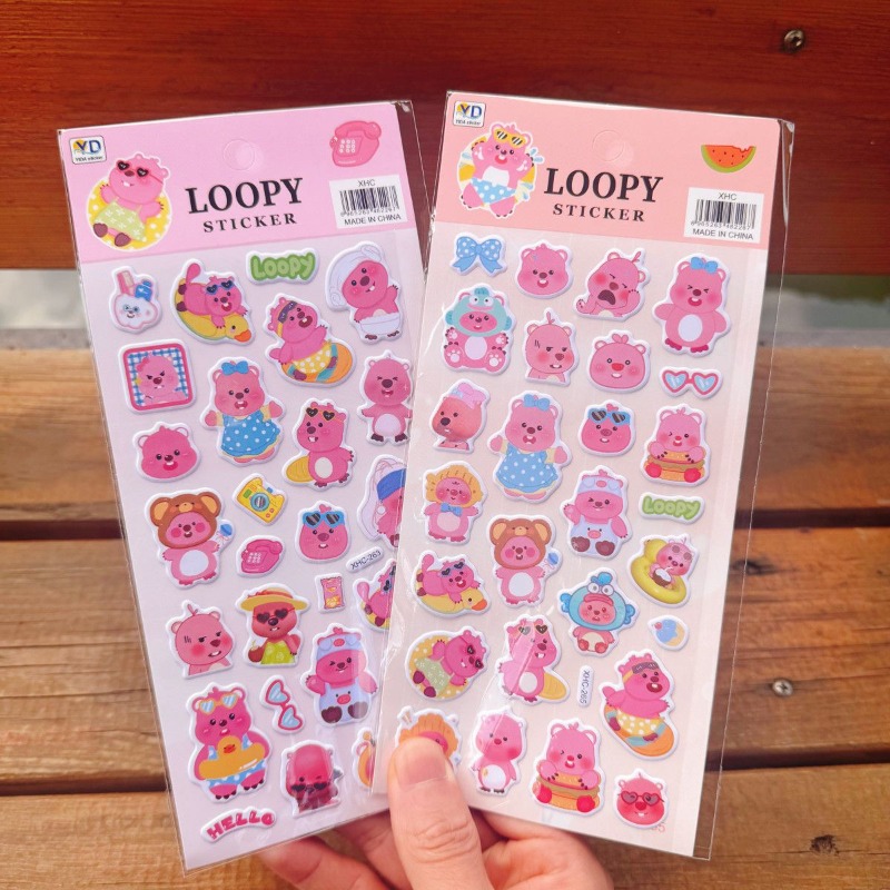 Stiker Busa 3D Lucu Loopy Anim - Anime Cosplay Cute ulasan dan harga