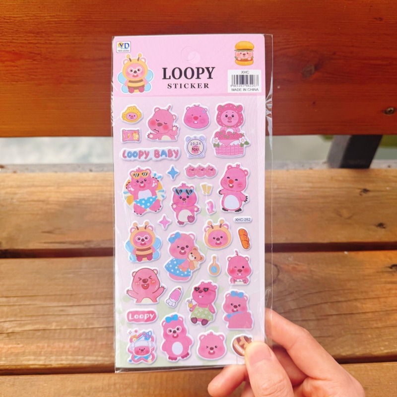 Stiker Busa 3D Lucu Loopy Anim - Anime Cosplay Cute ulasan dan harga