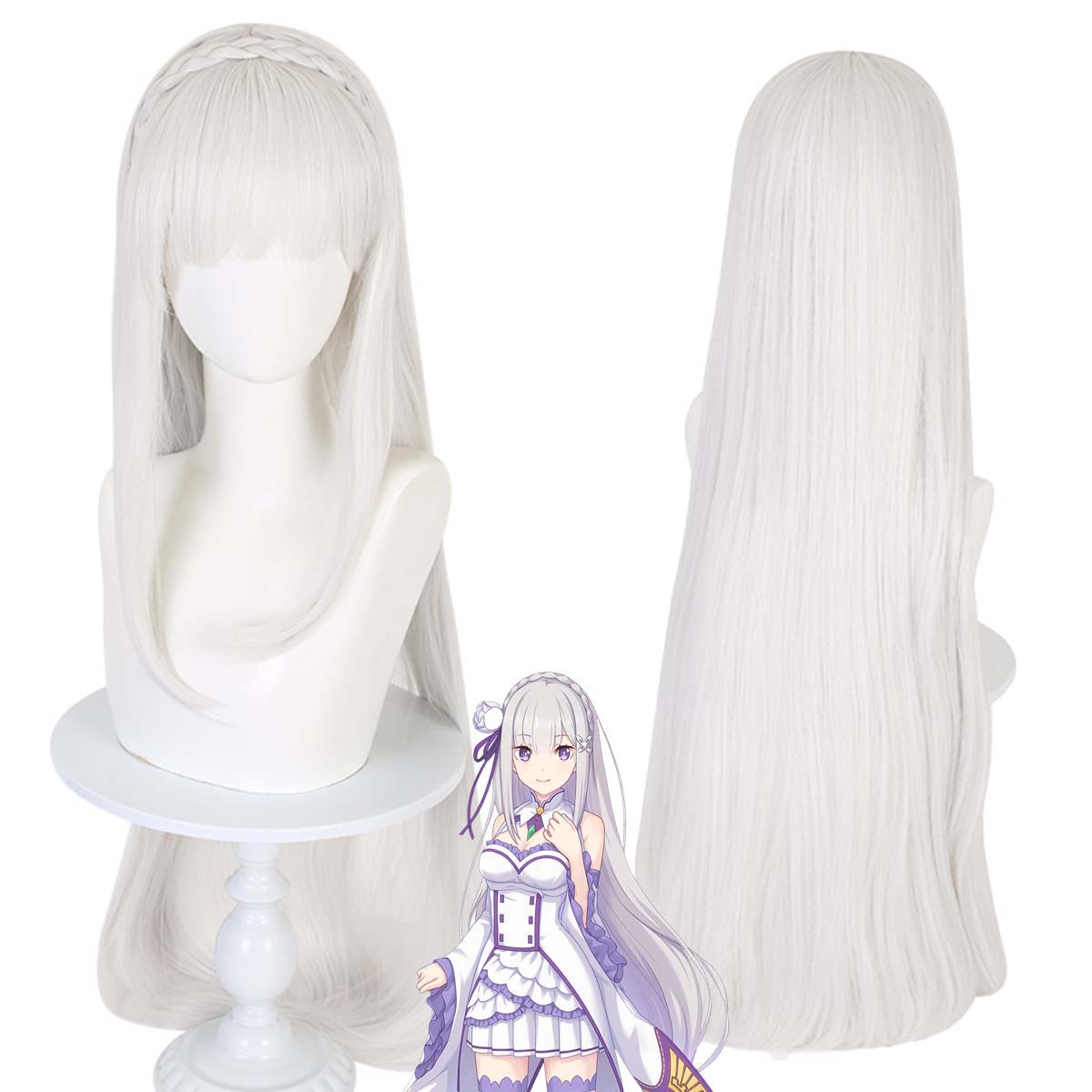 Halloween Anime Re:Life In a D - Re Zero Rem Wig ulasan dan harga