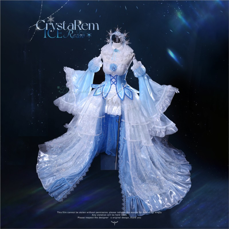 Kostum Halloween Dewasa Anime  - Re Zero Rem Wig ulasan dan harga